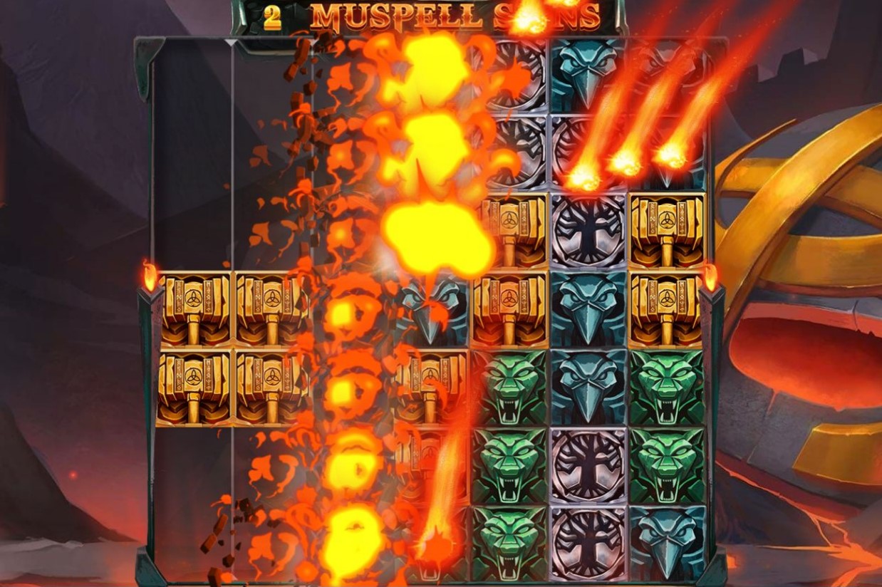 Muspell Spins feature from Thor’s Lightning online casino game
