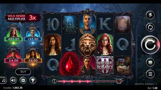 Immortal Romance 2 Slot Screenshot