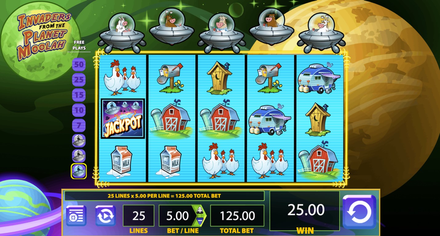 Invaders from Planet Slot Screenshot