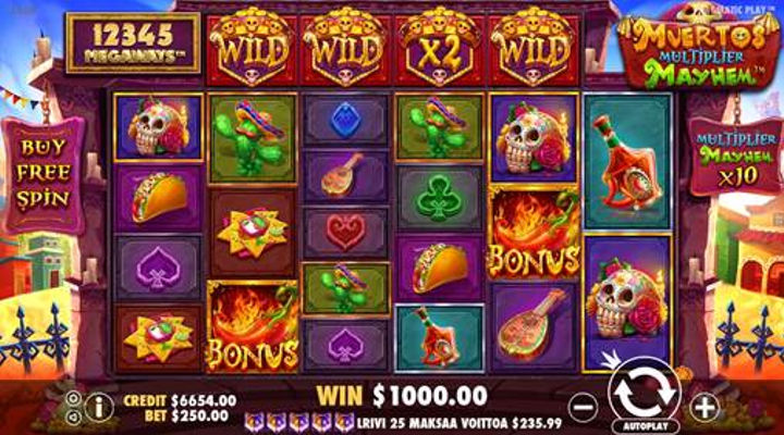 Muertos Multiplier Megaways Slot Screenshot