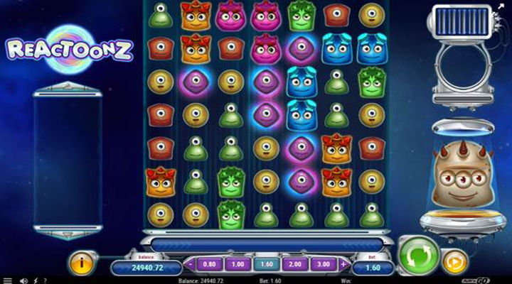 Reactoonz Slot Screenshot