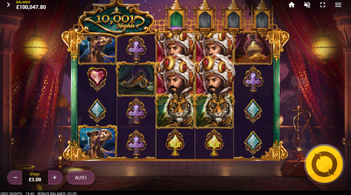 10001 Nights Slot Screenshot