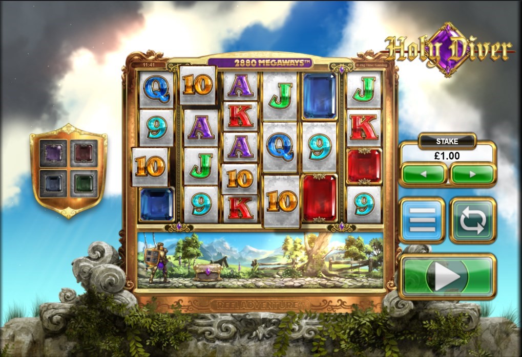 Holy Diver video slot with Megaways and Reel Adventure features