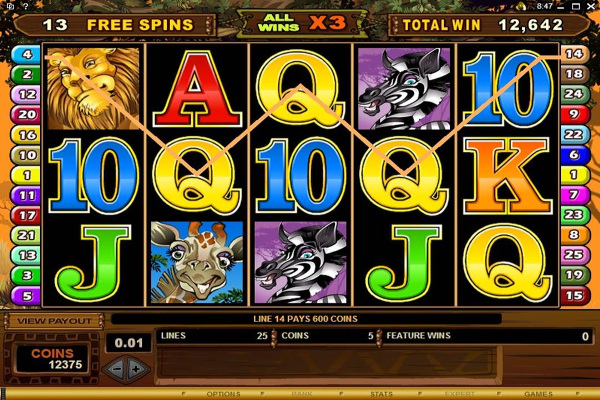 Mega Moolah Slot Screenshot
