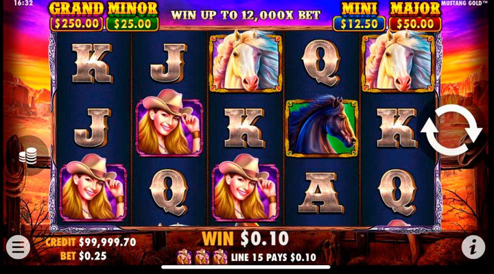 Mustang Gold Slot Screenshot