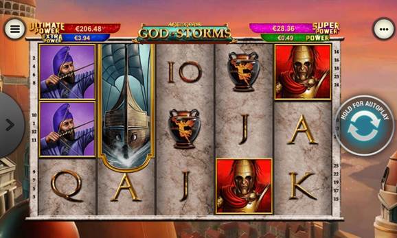 Screenshot from God of Storms Slot