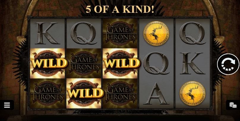 Game of Thrones slot features