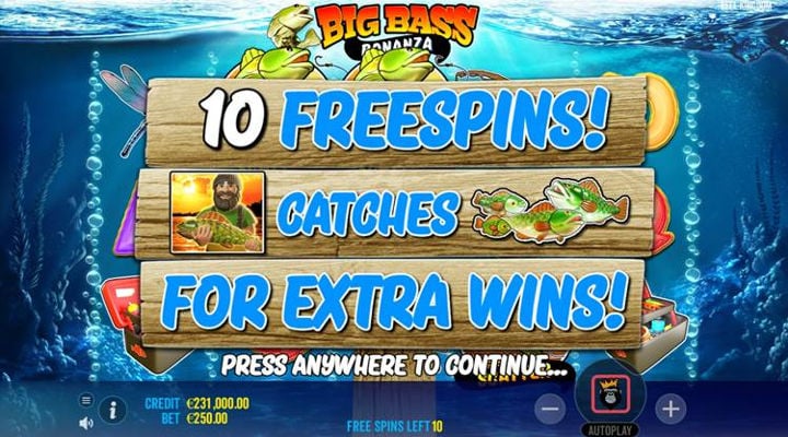Big Bass Bonanza Features Screenshot