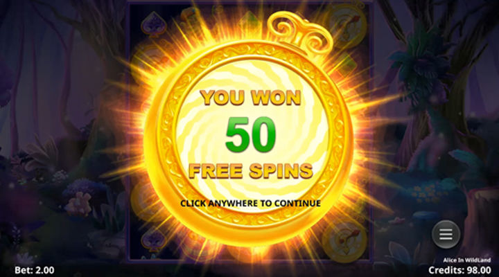 Alice in WildLand Slot Features Screenshot