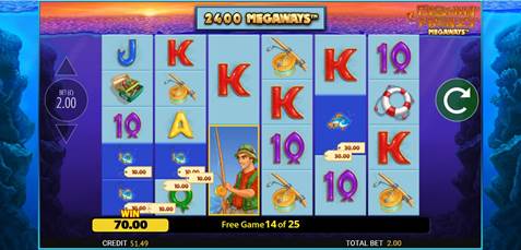 Fishin’ Frenzy Megaways Features Screenshot