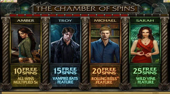 Immortal Romance Slot Features Screenshot
