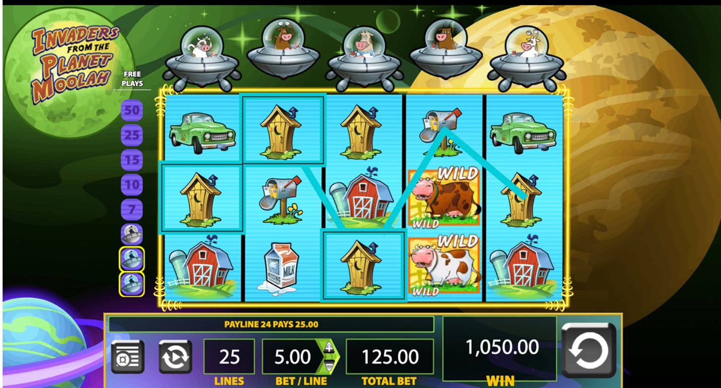 Invaders from Planet Slot Screenshot