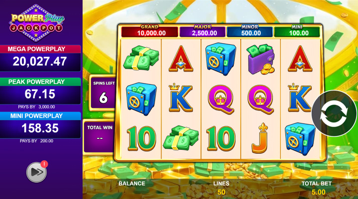 Piggies and the Bank Mega Fire Blaze Power Play Features Screenshot