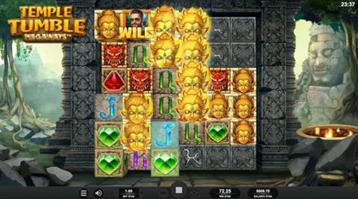 Temple Tumble Slot Wild Symbols
