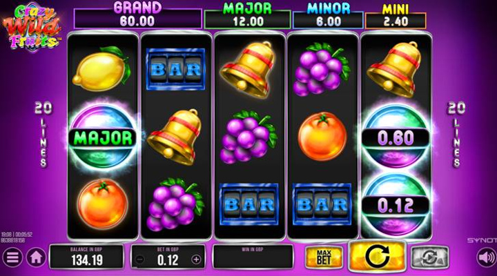 Three bonus symbols appear on the reels including a major jackpot bonus symbol