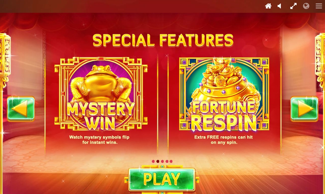 Special Features information from PlayOJO’s Fortune House video slot