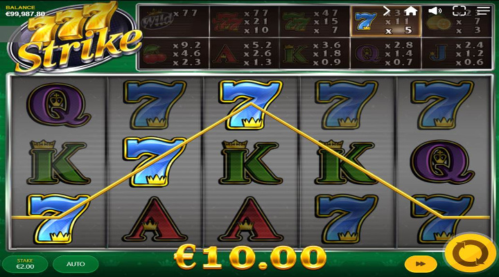 777 Strike Slot Screenshot