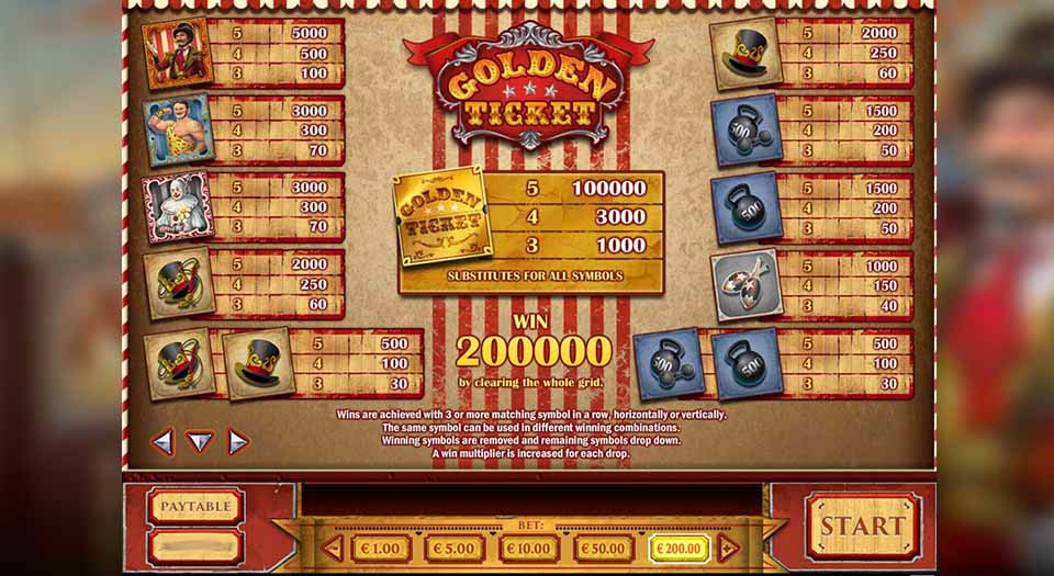 PlayOJO’s Golden Ticket slot