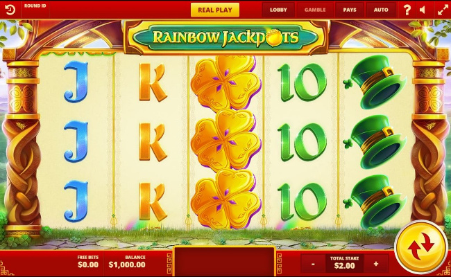 Rainbow Jackpots Slot Screenshot