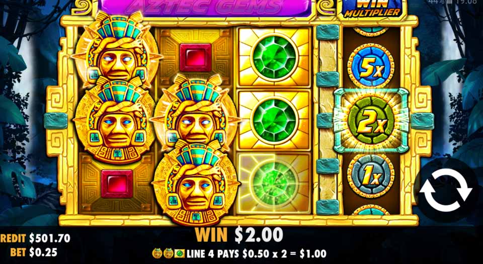 Aztec Gems mobile slot from Pragmatic Play