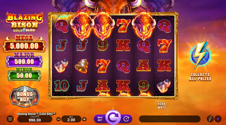Blazing Bison Gold Blitz Slot Screenshot