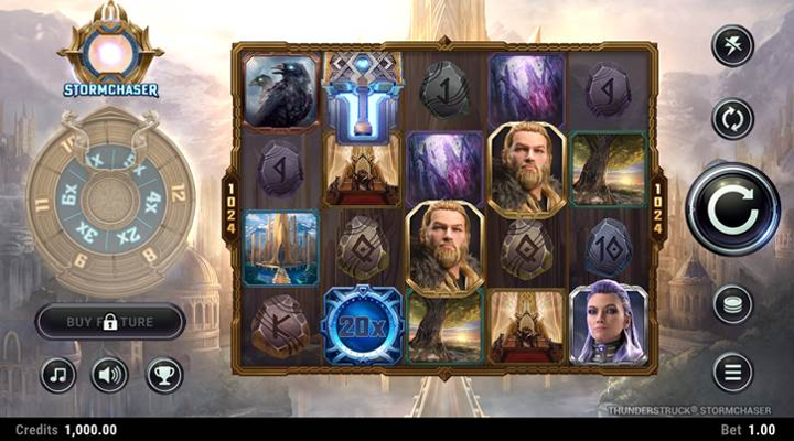 Thunderstruck Stormchaser Slot Screenshot