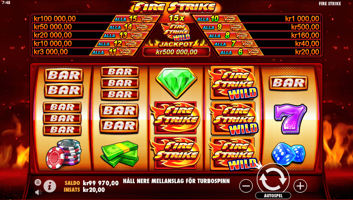 Spela Fire Strike slot