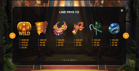 Pharaoh’s Reign slot features