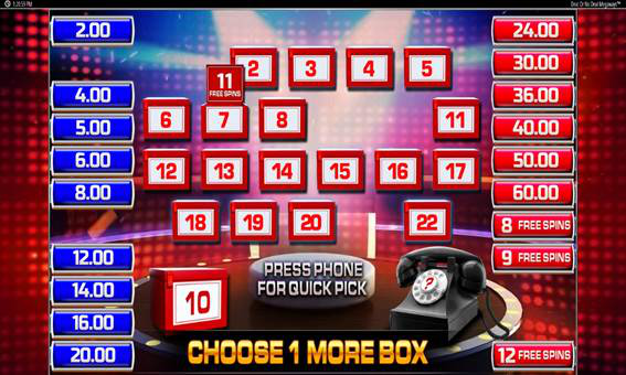 Deal or No Deal Megaways slot screenshot