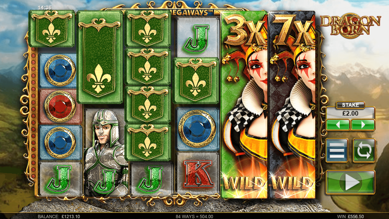 Image of Dragon Born slot from Big Time Gaming, taken at PlayOJO